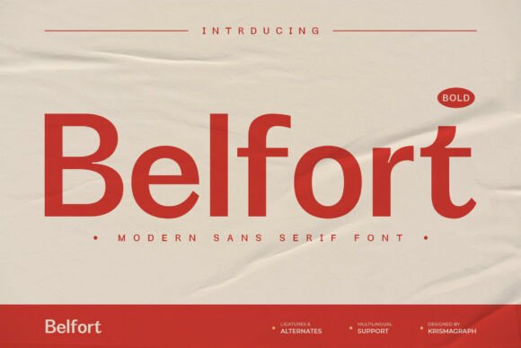 Belfort Bold: A Modern Sans Serif Font for Campaign-Ready Design