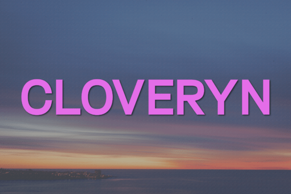 Cloveryn: A Modern Sans Serif Typeface for Editorial Elegance