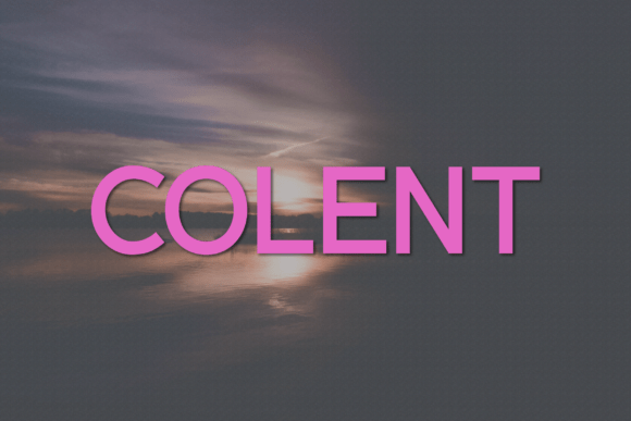 Colent: A Modern Sans Serif Font for Crisp Digital Campaigns