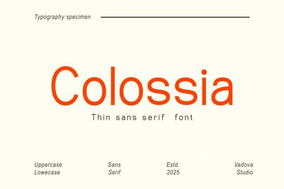 Colossia: A Clean Sans Serif Font for Modern Editorial Design