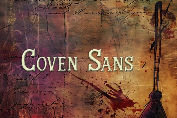 Coven Sans: A Modern Mystical Typeface for Crafters and Makers