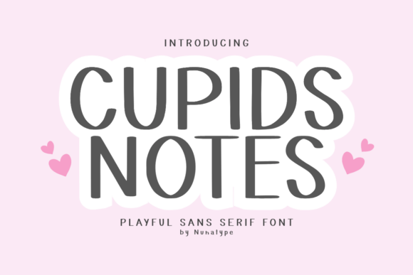 Cupids Notes: A Cute Sans Serif Font for Warm Digital Designs