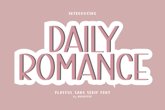 Daily Romance: A Cute Sans Serif Handwriting Font for Warm Branding