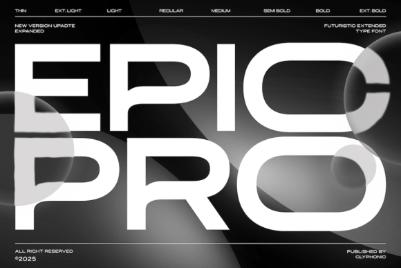 Epic Pro Vol. II: The Ultimate Sans Serif Font for Designers