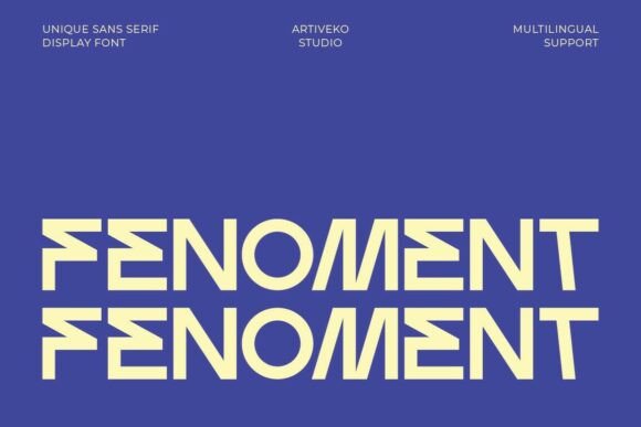 Fenoment: A Bold Sans Serif Typeface for Modern Branding Projects