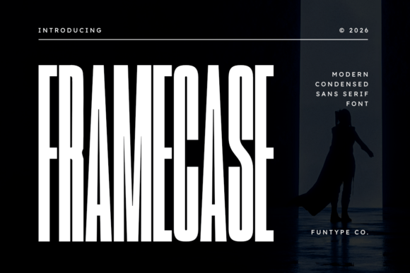 Framecase: A Bold Sans Serif Font for Modern Editorial Design