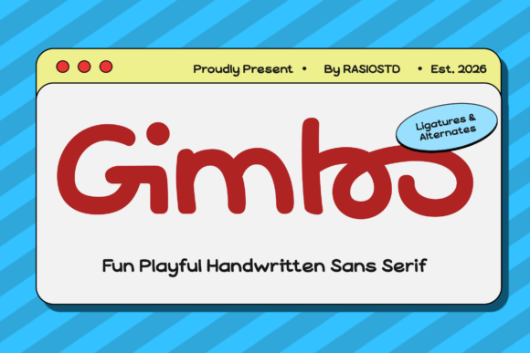 Gimbo: A Playful Sans Serif Font for Creative Branding Projects