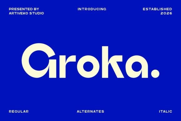 Groka: A Modern Sans Serif Font for Clean Brand Design