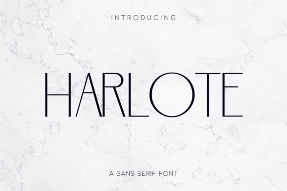 Harlote: A Minimalist Sans Serif Font for Modern Web Design