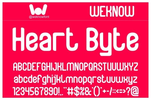 Heart Byte: A Clean Sans Serif Font for Modern Editorial Design