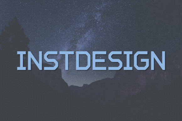 Instdesign: A Modern Sans Serif Font for Crafters and Makers