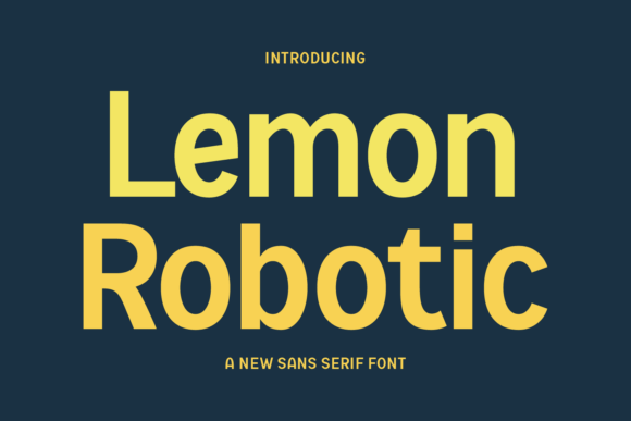 Lemon Robotic: A Sleek Sans Serif Font for Handmade Branding and Product Design