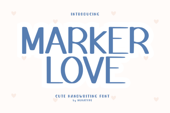 Marker Love: A Cute Sans Serif Handwriting Font for Small Business Branding