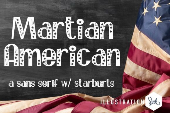 Martian American: A Festive Sans Serif Font for Expressive Editorial Design