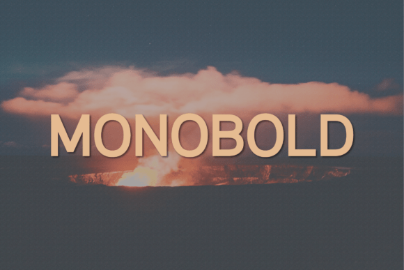 Monobold: A Modern Sans Serif Font for Handmade Labels, Invitations, and Shop Branding