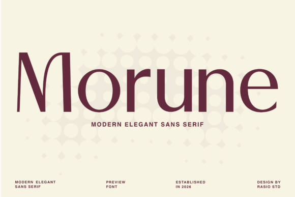Morune: A Refined Sans Serif Typeface for Modern Web Design