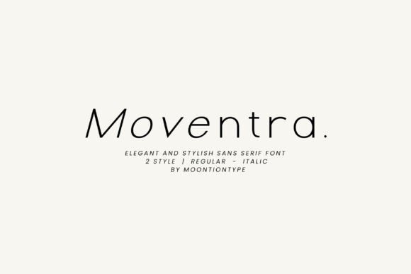 Moventra: A Stylish Sans Serif Font for Modern Luxury Web Design