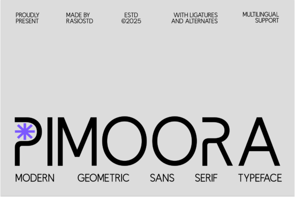 Pimoora: A Modern Sans Serif Typeface for Elegant Editorial Design