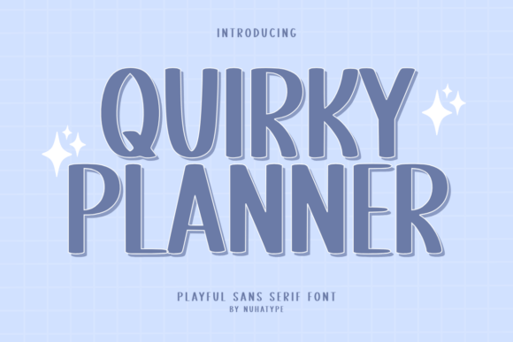 Quirky Planner: A Cute Sans Serif Handwriting Font for Crafty Makers and Printables Sellers