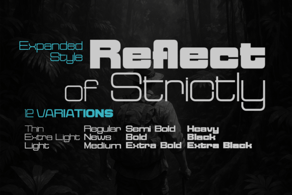 Reflect of Strictly Expanded: A Thoughtful Sans Serif Font for Editorial Design