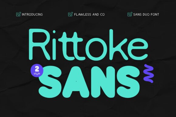 Rittoke: A Modern Sans Serif Font for Dynamic Campaign Visuals