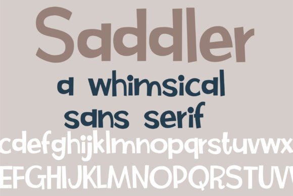 Saddler: A Rustic-Playful Sans Serif Font for Handmade Designers