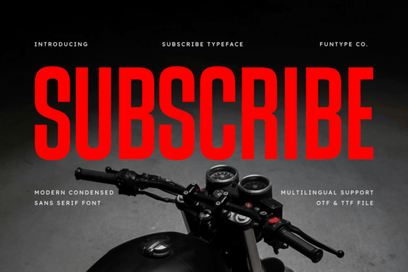 Subscribe Font: A Bold Sans Serif for Modern Web Design Projects
