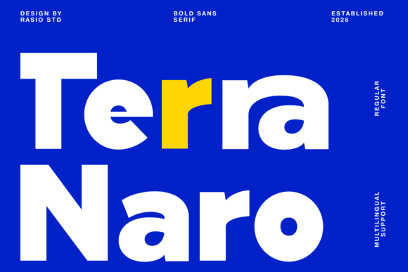 Terra Naro: A Bold Sans Serif Font for Makers Who Mean Business