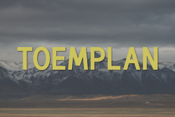 Toemplan: A Modern Sans Serif Font for Elegant Digital Design