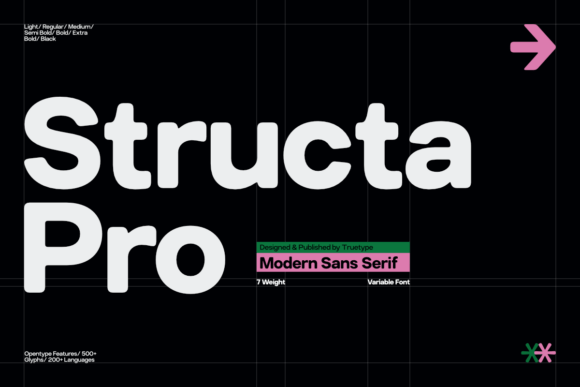Trt Structa Pro: A Fresh Sans Serif for Modern Editorial Design