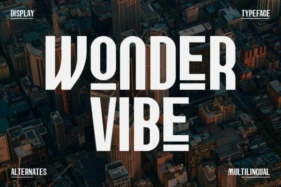 Wonder Vibe: A Creative Display Sans Serif Font for Modern Web Design